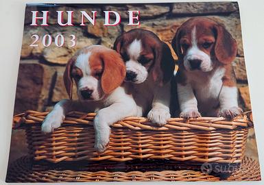 Calendario illustrato cani Hunde 2003 35 x 28 cm