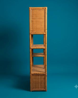 libreria in Bamboo rattan