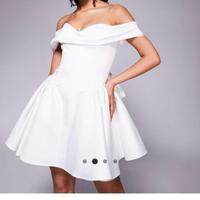 vestito bianco matrimonio corto 