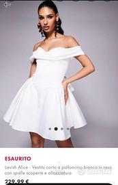 vestito bianco matrimonio corto 