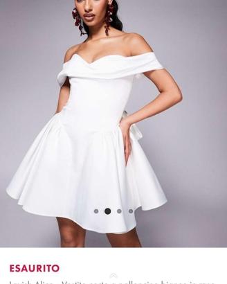 vestito bianco matrimonio corto 