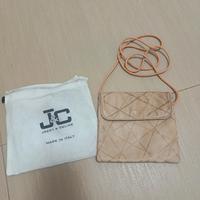 borsetta con tracolla in vera pelle mai utilizzata