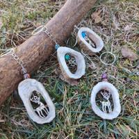 portachiavi palco corno cervo