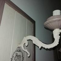 COPPIA DI APPLIQUE DA PARETE SHABBY CHIC (2)