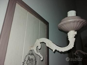 COPPIA DI APPLIQUE DA PARETE SHABBY CHIC (2)