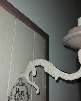 COPPIA DI APPLIQUE DA PARETE SHABBY CHIC (2)