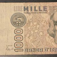 Banconota 1000 Lire Marco Polo – Serie FF 887279 T