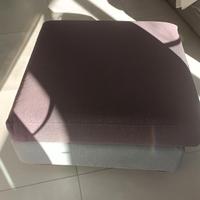 Pouf grigio e violetto