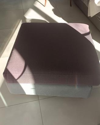 Pouf grigio e violetto