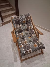 poltrona regolabile semi nuova 