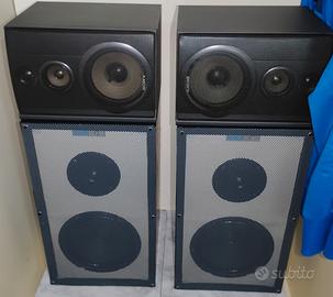 varie casse passive e un subwoofer 