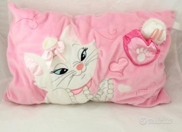 Cuscino disney rosa aristogatti minou
