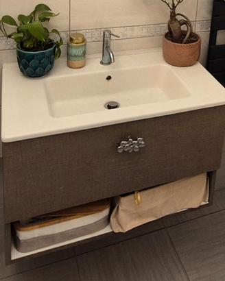 Mobile bagno sospeso 80x50 con lavabo