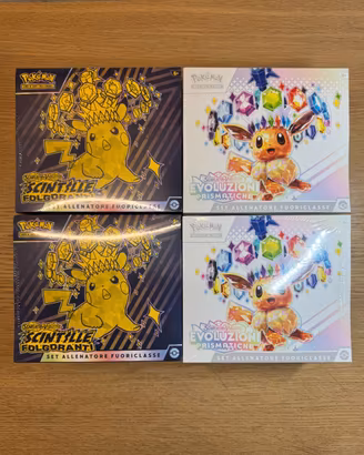 Pokemon 4 Etb Sealed Ita Evoluzioni prismati