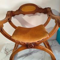 Sedia stile Savonarola anni 60 /70