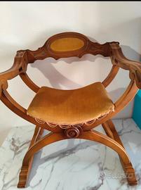 Sedia stile Savonarola anni 60 /70