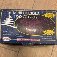 Luci led natalizie viola 12 metri
