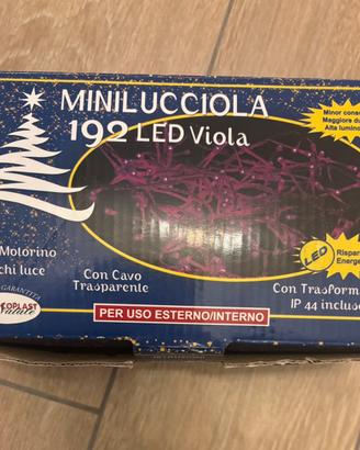 Luci led natalizie viola 12 metri
