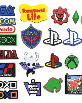 Portachiavi Gamer Stampa 3D – PlayStation, Nintend