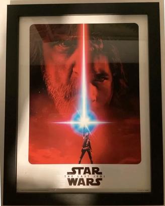 Poster Star Wars Gli Ultimi Jedi Incorniciato