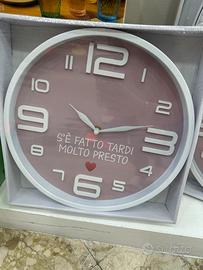 Orologio da parete con frase