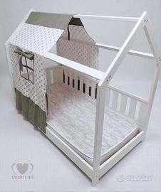 Letto Montessori Cuoricini Moovi + Mat + Accessori