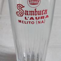 Bicchiere vintage Sambuca L'Aura Melito di Napoli 