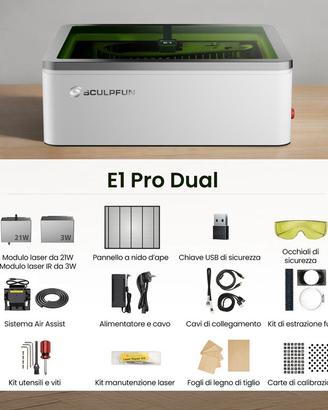 Marcatrice Laser Sculpfun E1 Pro Dual