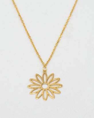 Collana in oro giallo 9 kt con margherita E.2241