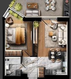 Accogliente bilocale arredato a Cardano al Campo