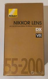 Obiettivo originale per reflex Nikon - 55-200 VR