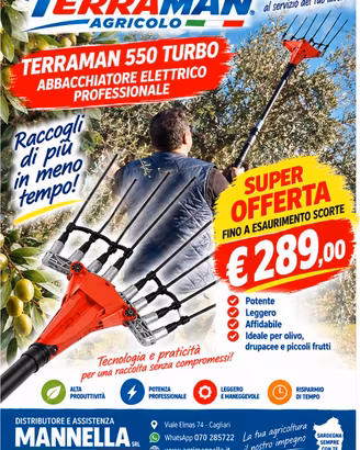 Abbacchiatore Professionale  Terraman 550batteria