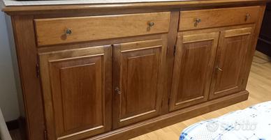 Credenza in legno noce massello