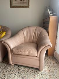 DIVANO E POLTRONE VERA PELLE