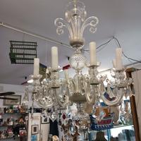 Lampadario in cristallo 8 luci funzionante 