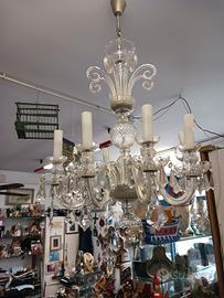 Lampadario in cristallo 8 luci funzionante 