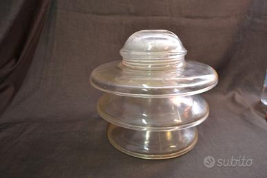 Isolatore di Corrente Elettrico Vintage in Vetro