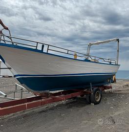 Gozzo 7,5 metri esterno resina interno legno