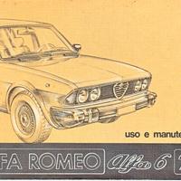 ALFA ROMEO ALFA 6 2.5 LIBRETTO USO E MANUTENZIONE