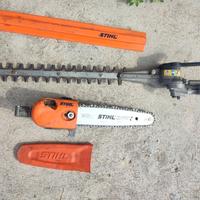 motosega e tagliasiepe stihl per telescopico e dec