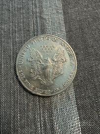 Moneta 1 dollaro argento USA American Silver eagle