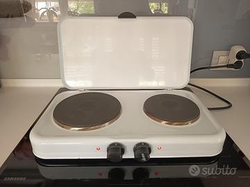 Piastra elettrica due fornelli