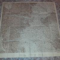 Cartina militare telata tascabile 1926 Piemonte