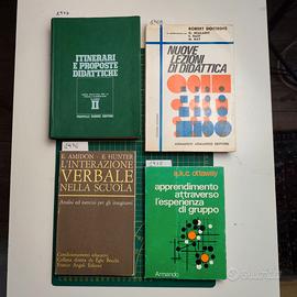 Lotto 4 libri vintage di pedagogia e didattica