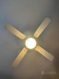 Lampadario con ventilatore