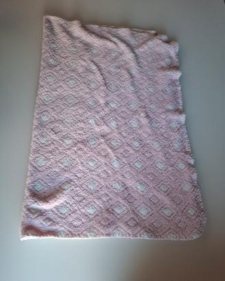 Copertina bianca e borsa in pile  Robybaby nascita