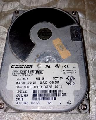 HARD DISK VINTAGE CONNER EVBTNL5 - CFS1275A - 1.2