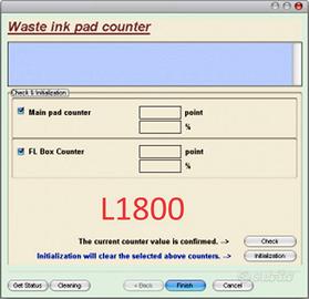 Reset Software stampante EPSON L1800 tamponi Ink