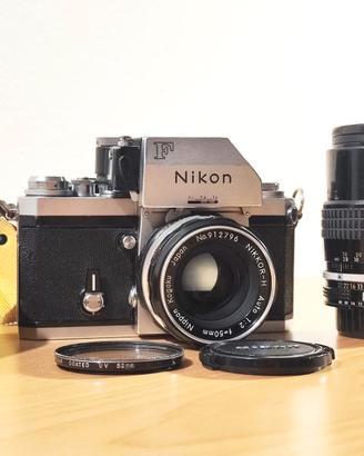 Nikon F Photomic + Nikon 50m f2 e 135mm f3,5