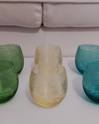 set di 6 bicchieri da cucina 